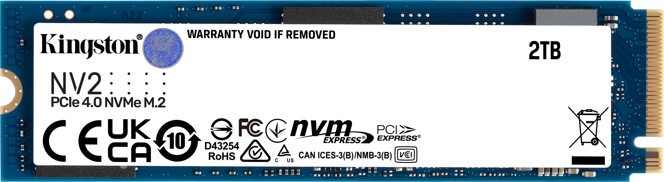Kingston NV2 SSD NVMe M.2 2TB - Imagen 1