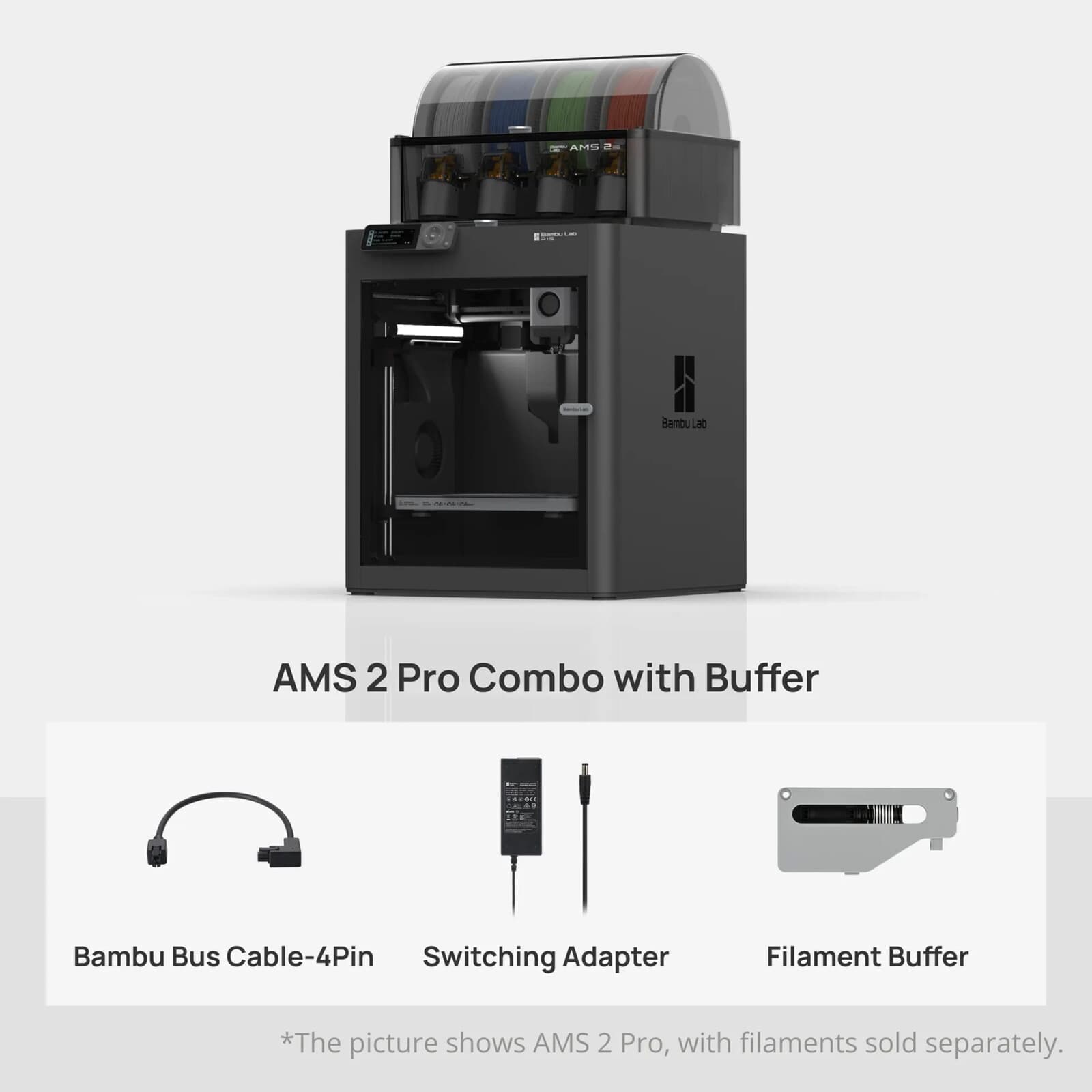 Impresora 3D Bambu Lab P1S AMS 2 Pro Combo - Imagen 1